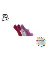 Dikişsiz Silikonlu Bayan Pamuk Babet 12'li Şirin 4022 - 12 ADET Asorti farklı açı