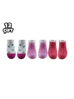 Dikişsiz Silikonlu Bayan Pamuk Babet 12'li Şirin 4022 - 12 ADET Asorti görsel 4