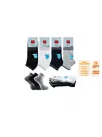 Penye Ter Emici Erkek Patik Çorap 12'li Şirin 7010-7 - 12 ADET Asorti