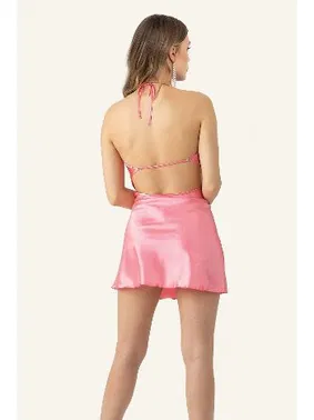 DOREMI Sırt Askılı Mini Saten Gecelik DoReMi 002-001278 - Alternatif Görünüm