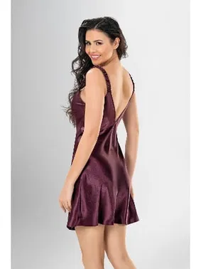 Ahu Lingerie Sırt Dekolteli 2Li Kısa Gecelik Sabahlık Takımı Ahu Loriva 1918 - Alternatif Görünüm