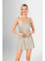 Sırt Dekolteli 2Li Kısa Sabahlık Gecelik Takımı Ahu Loriva 1951 Yeşil farklı açı