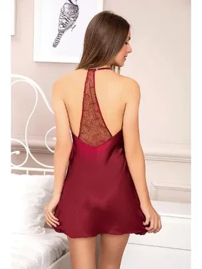 Pink Night Sırt Dekolteli Saten Gecelik Pink Night 3862 - Alternatif Görünüm