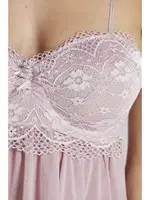 Sırt Dekolteli Şifon Dantelli Kısa Gecelik Pierre Cardin 880  görsel 22