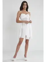 Sırt Dekolteli Şifon Dantelli Kısa Gecelik Pierre Cardin 880  Ekru görsel 12