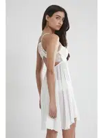 Sırt Dekolteli Şifon Dantelli Kısa Gecelik Pierre Cardin 880  Ekru görsel 11
