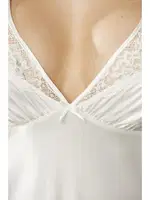 Sırtı Çapraz Askılı Saten Dantelli Kısa Gecelik Pierre Cardin 860 Ekru görsel 27