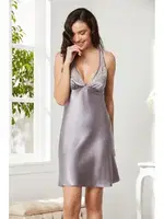 Sırtı Çapraz Askılı Saten Dantelli Kısa Gecelik Pierre Cardin 860 görsel 9