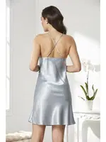 Sırtı Çapraz Askılı Saten Dantelli Kısa Gecelik Pierre Cardin 860 görsel 4