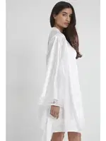 Sırtı Kalp Dantelli Saten Gecelik Sabahlık Takımı Pierre Cardin 4090  Ekru görsel 32