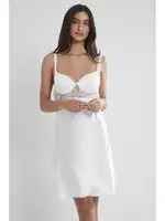 Sırtı Kalp Dantelli Saten Gecelik Sabahlık Takımı Pierre Cardin 4090  Ekru görsel 34