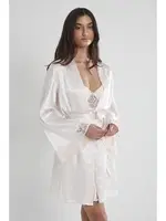 Sırtı Kalp Dantelli Saten Gecelik Sabahlık Takımı Pierre Cardin 4090  görsel 21