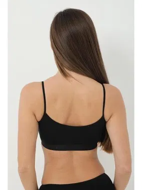 Arma Yıldız Siyah 2li Bambu İp Askılı Pedli Crop Atlet Arma Yıldız 3709 - 2 ADET - Alternatif Görünüm