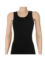 Siyah 3'lü Paket Bambu Kalın Askılı Kadın Atlet Yıldız 2366 Siyah