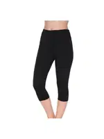 Siyah 3'lü Paket Likralı Battal Beden Kısa Kadın Tayt Yıldız 3656 Siyah