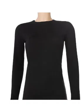 Yıldız Çamaşır Siyah 3'lü Paket Likralı Uzun Kollu Kadın T-Shirt Yıldız 2146