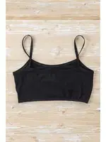 Siyah 6lı Kız Çocuk Yarım Atlet Pedsiz Pamuklu Alıştırma Sütyeni Arma Yıldız 7545 - 6 ADET Siyah