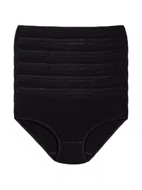 Yıldız Çamaşır Siyah 6'lı Paket Pamuk Kadın Bato Külot Yıldız 3581