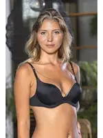 Siyah Balenli Ön Zincirli Yarım Destekli Sütyen Gallipoli MGP11200 Siyah