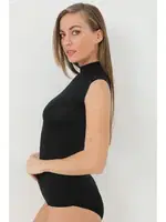 Siyah Bambu Balıkçı Yaka Body Boğazlı Kolsuz Badi Arma Yıldız 3707 - 2 ADET Siyah görsel 5