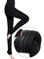 Siyah Bayan Peluş Tayt Pera Fitol 8022