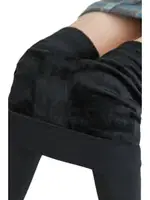 Siyah Bayan Peluş Tayt Pera Fitol 8022 görsel 5