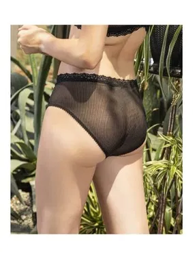 Gallipoli Siyah Dantel Ve Tül Slip Külot Gallipoli MGP21321 - Alternatif Görünüm