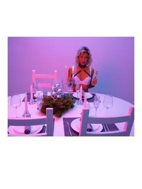 missisX Siyah Deri Fantazi Harness Kelepçe Boyunluk missisX 8007 - Alternatif Görünüm