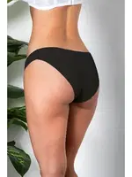 Siyah Dikişsiz İz Yapmaz Lazer Kesim Slip 3'lü Kadın Külot Gallipoli 21261 Siyah detay görünüm