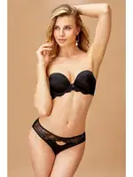 Siyah Double Push-Up Straplez Sütyen Takım Nurteks 4536 Siyah