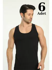 Arma Yıldız Siyah Erkek Premium Atlet 6'lı Paket Arma Yıldız 1001 - 6 ADET