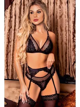 Jesica Bella Siyah Erotik Sütyen Takım Jesica Bella E-007