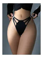 Siyah Külot Simli Şeritli 1026 Siyah