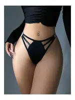 Siyah Külot Simli Şeritli 1026 Siyah farklı açı