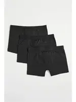 Siyah Likralı 3lü Boxer Arma Yıldız 1144 - 3 ADET Siyah detay görünüm