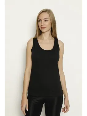 Arma Yıldız Siyah Likralı Geniş Askılı Atlet Arma Yıldız 3355 - Alternatif Görünüm