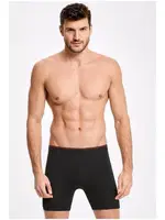 Siyah Likralı Uzun Boxer Arma Yıldız 1173 Siyah