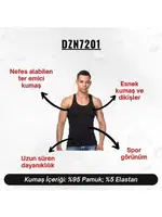 Siyah Pamuklu Erkek Atlet Darkzone DZN7201 görsel 4