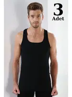 Siyah Ribana Atlet 3'lü Paket Arma Yıldız 1007 - 3 ADET Siyah