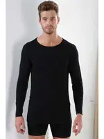 Siyah Ribana Uzun Kollu Bisiklet Yaka Badi 2'li Paket Arma Yıldız 1128 - 2 ADET Siyah detay görünüm