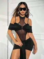 Siyah Seksi Fantezi Elbise For Dreams 8486 Siyah farklı açı