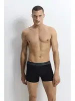 Siyah Strech Cotton Erkek Boxer Wooster W-007 - 3 Adet Siyah