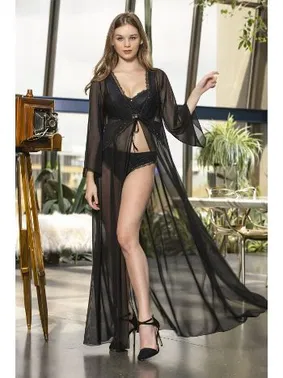 Gallipoli Siyah Uzun Boy Siyah Sabahlık Gallipoli MGP11460