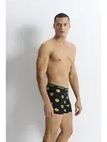 Smile Cotton Erkek Boxer Wooster W-060 - 3 Adet Siyah detay görünüm