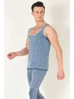 Sporcu Gym Seamless Dikişsiz T-shirt Miorre 001-001248 Mavi farklı açı