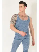 Sporcu Gym Seamless Dikişsiz T-shirt Miorre 001-001248 Mavi görsel 4