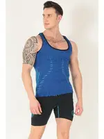 Sporcu Gym Seamless Dikişsiz T-shirt Miorre 001-001252 Mavi detay görünüm