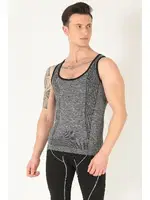 Sporcu Gym Seamless Dikişsiz T-shirt Miorre 001-001262 Gri Melanj görsel 5