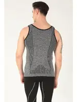 Sporcu Gym Seamless Dikişsiz T-shirt Miorre 001-001262 Gri Melanj görsel 8