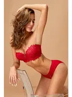 Straplez Bordo Sütyen Takım Destekli Dantelli Nurteks 4594 Bordo